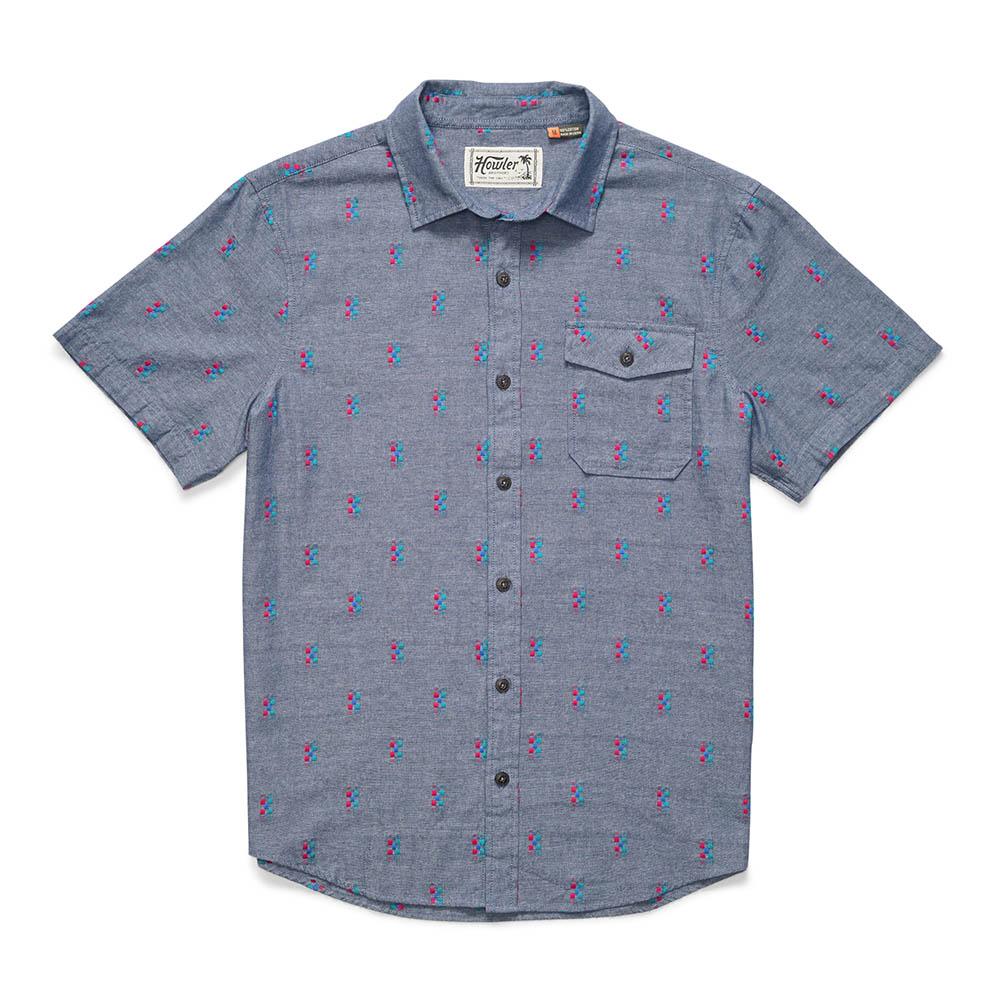 Howler Brothers San Gabriel Shirt Men's in Refractions Indigo